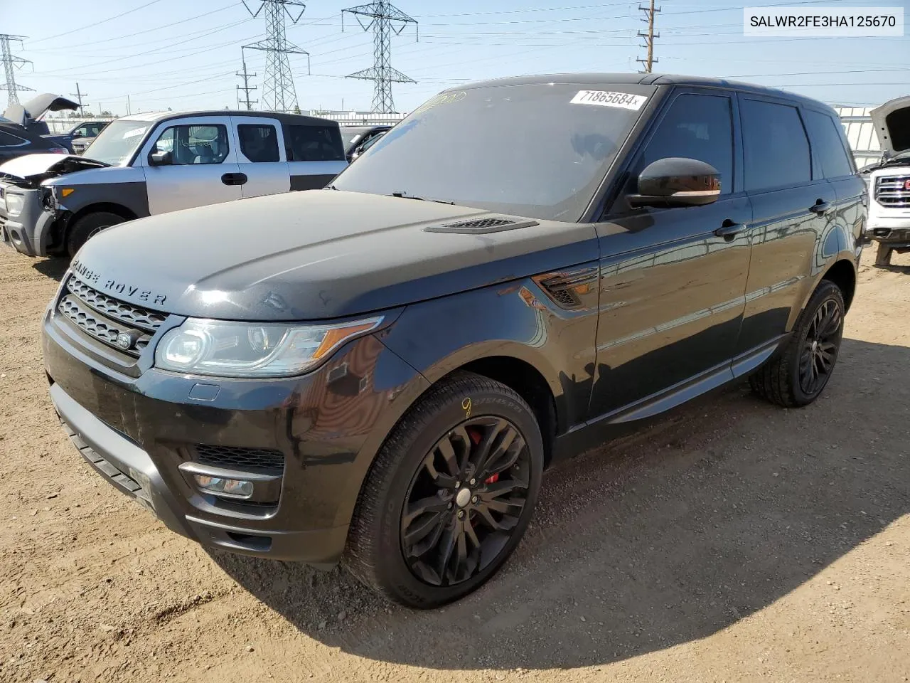 SALWR2FE3HA125670 2017 Land Rover Range Rover Sport Sc