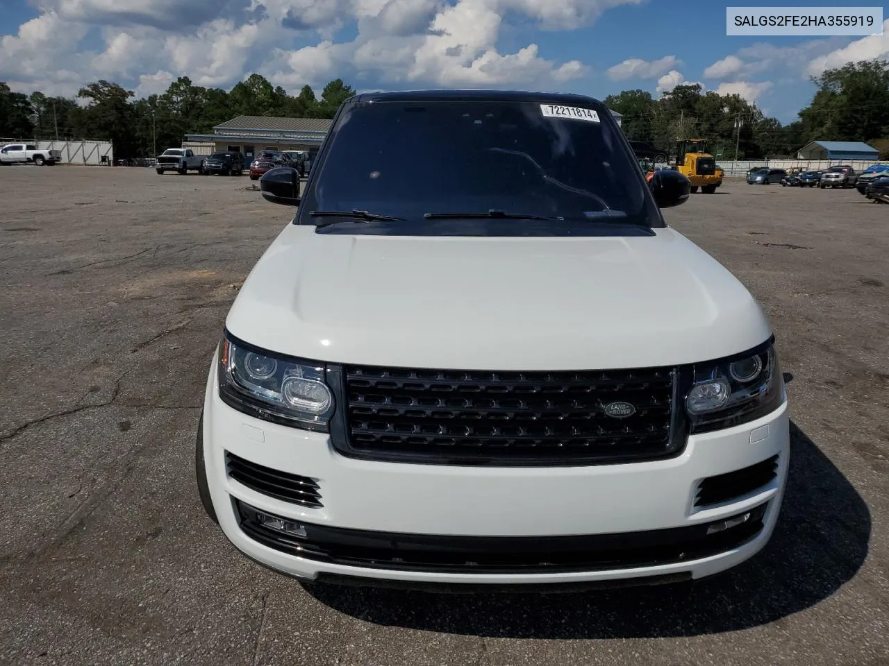 2017 Land Rover Range Rover Supercharged VIN: SALGS2FE2HA355919 Lot: 72211814