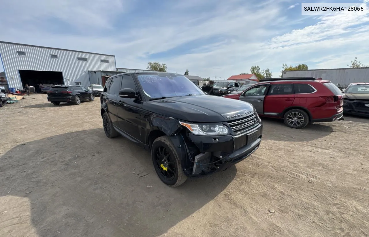 2017 Land Rover Range Rover Sport Hse VIN: SALWR2FK6HA128066 Lot: 72526754