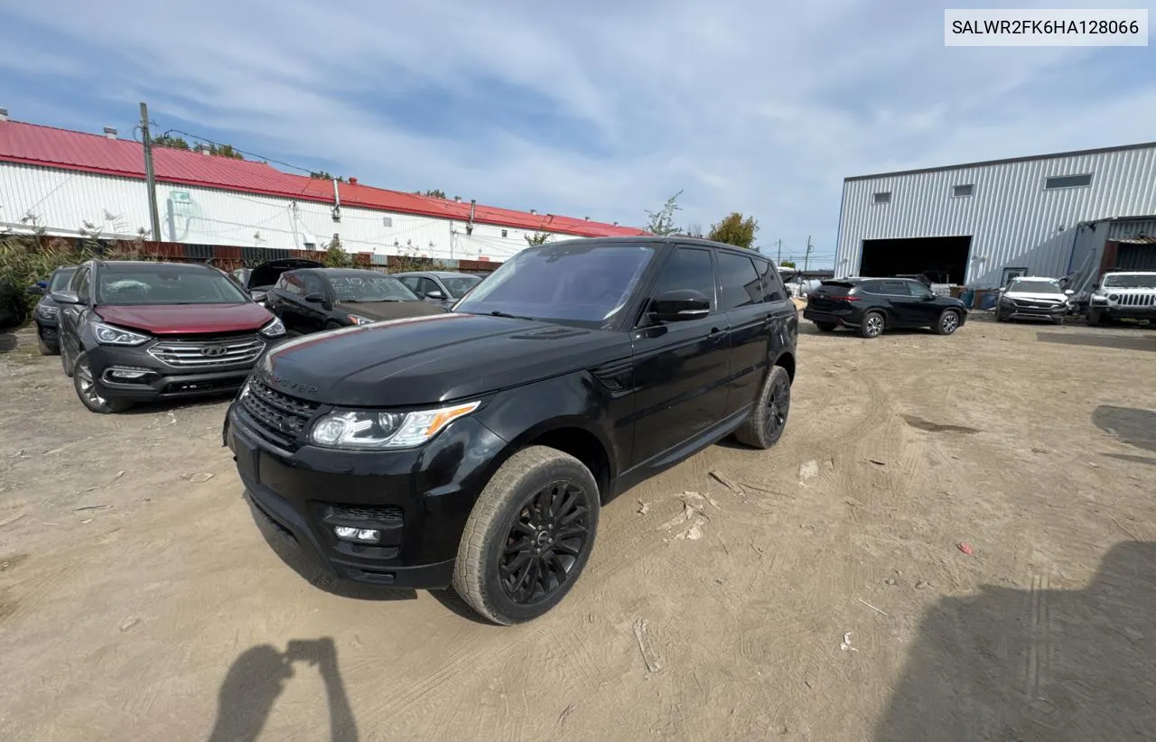 2017 Land Rover Range Rover Sport Hse VIN: SALWR2FK6HA128066 Lot: 72526754