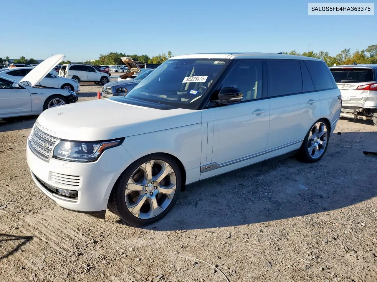SALGS5FE4HA363375 2017 Land Rover Range Rover Supercharged