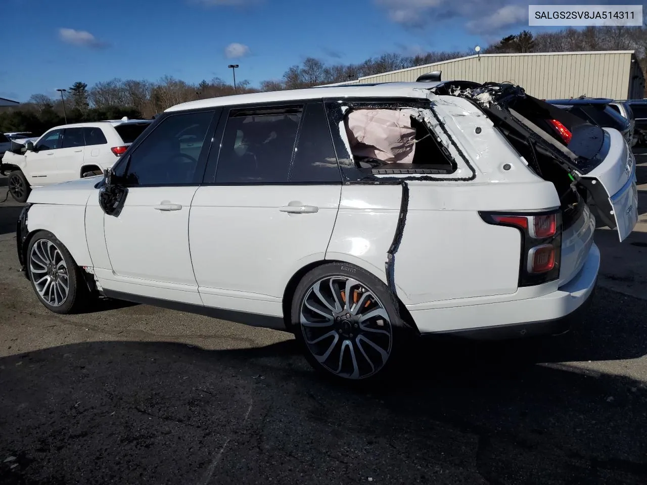 2018 Land Rover Range Rover Hse VIN: SALGS2SV8JA514311 Lot: 39203294