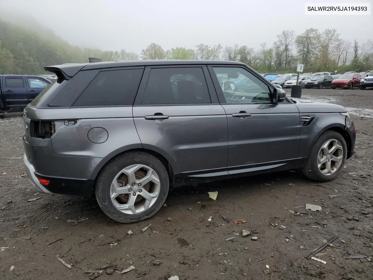 2018 Land Rover Range Rover Sport Hse VIN: SALWR2RV5JA194393 Lot: 52490284