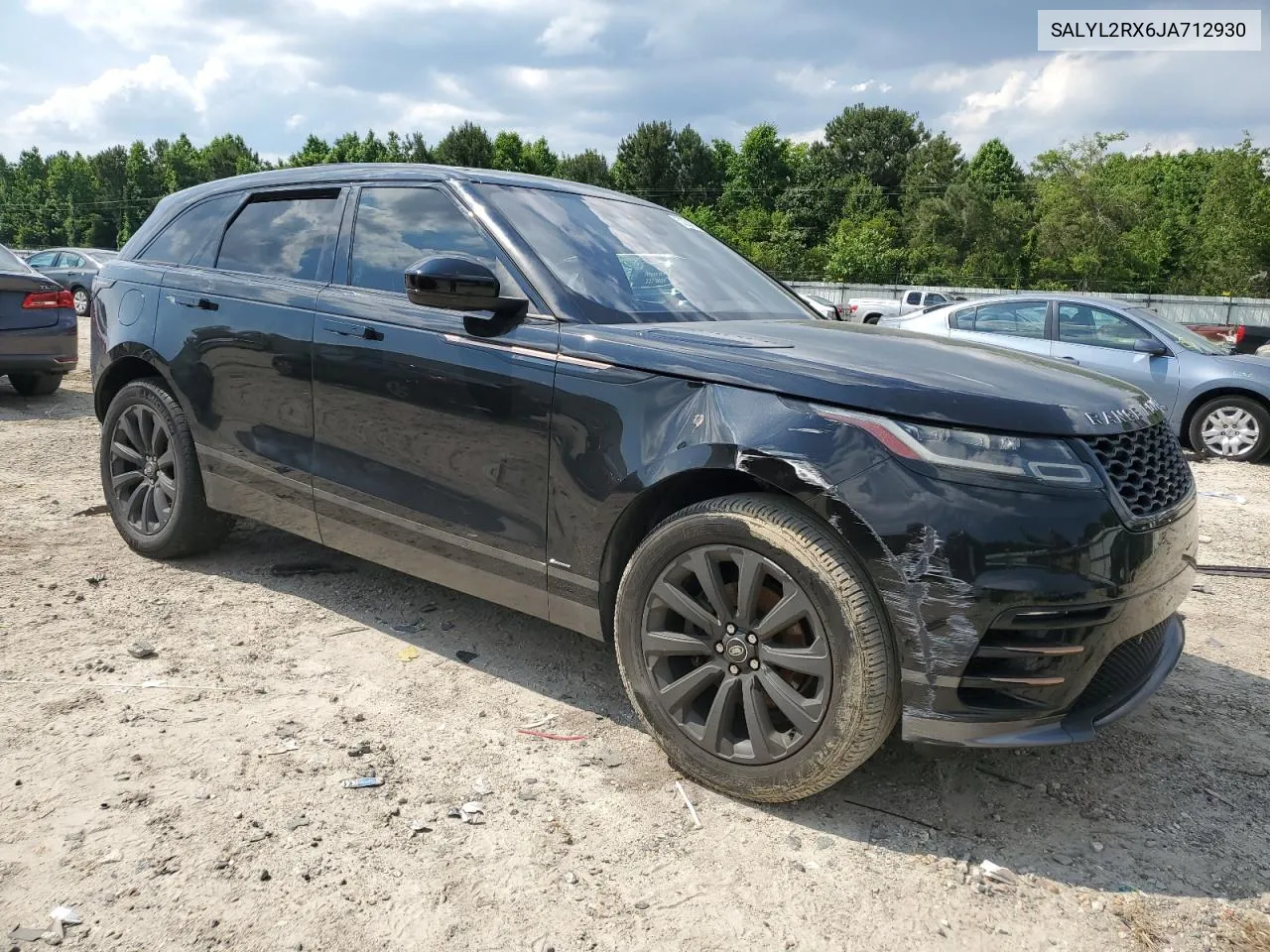 2018 Land Rover Range Rover Velar R-Dynamic Se VIN: SALYL2RX6JA712930 Lot: 53256874