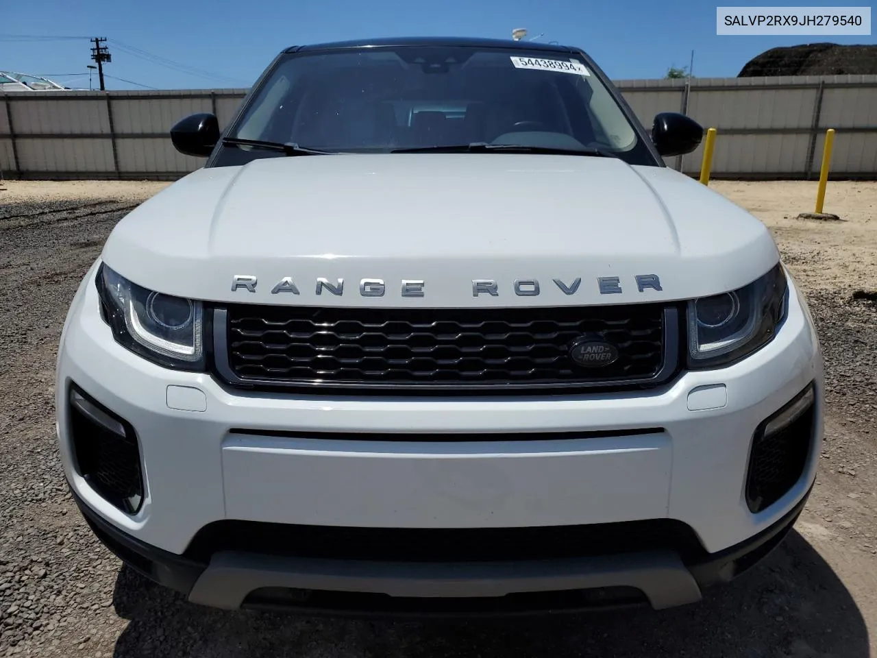 2018 Land Rover Range Rover Evoque Se VIN: SALVP2RX9JH279540 Lot: 54438994