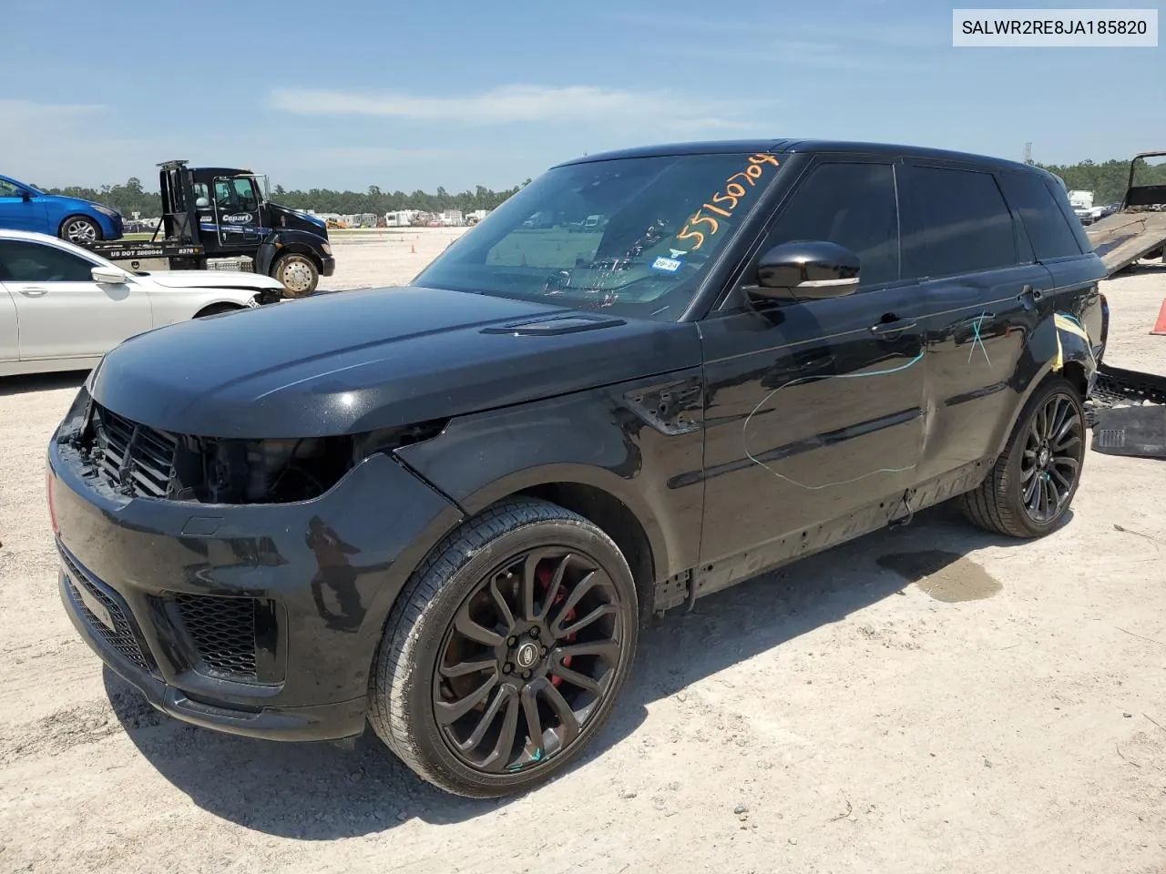 2018 Land Rover Range Rover Sport Supercharged Dynamic VIN: SALWR2RE8JA185820 Lot: 55150704