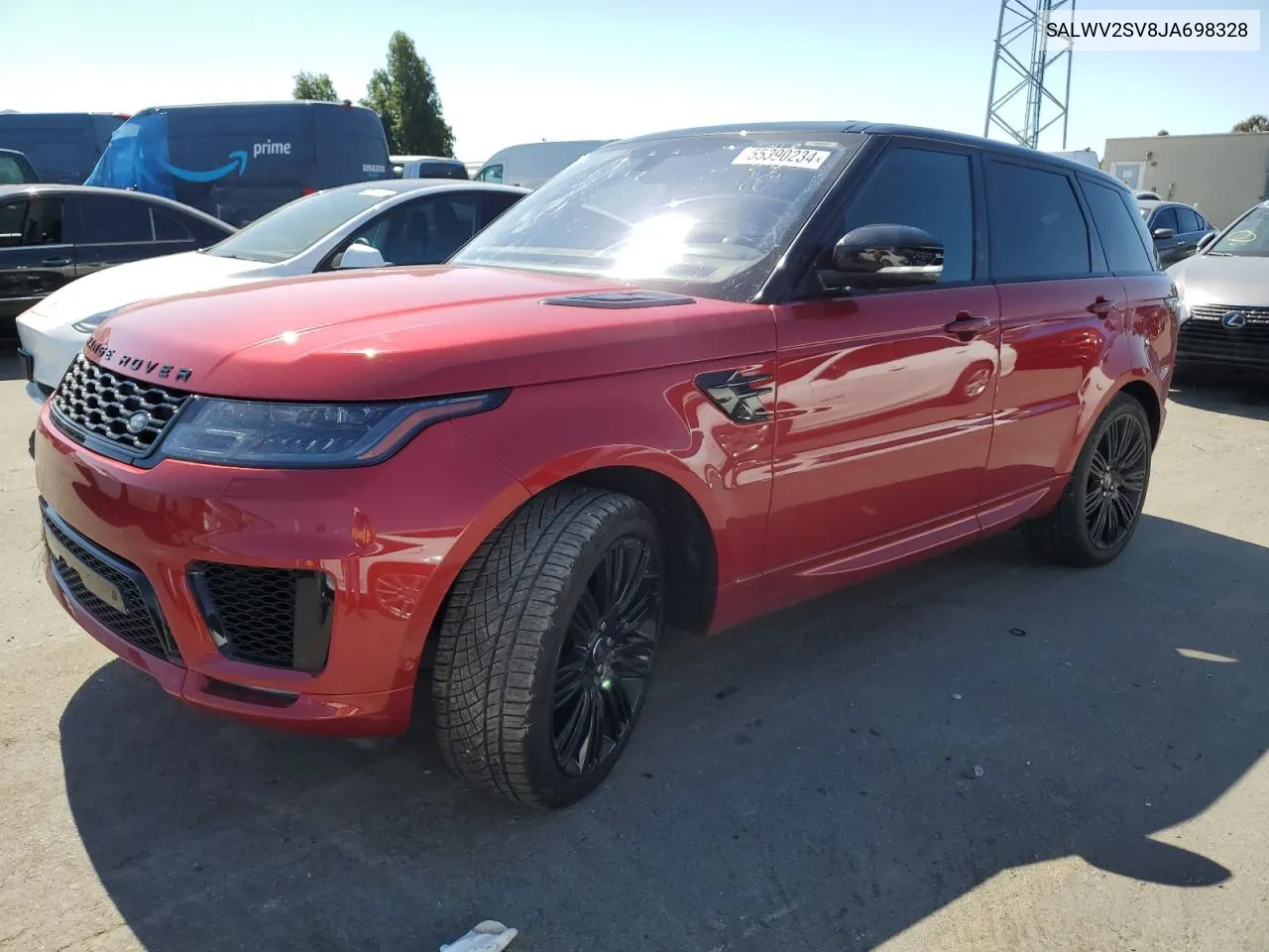 2018 Land Rover Range Rover Sport Hse Dynamic VIN: SALWV2SV8JA698328 Lot: 55390234