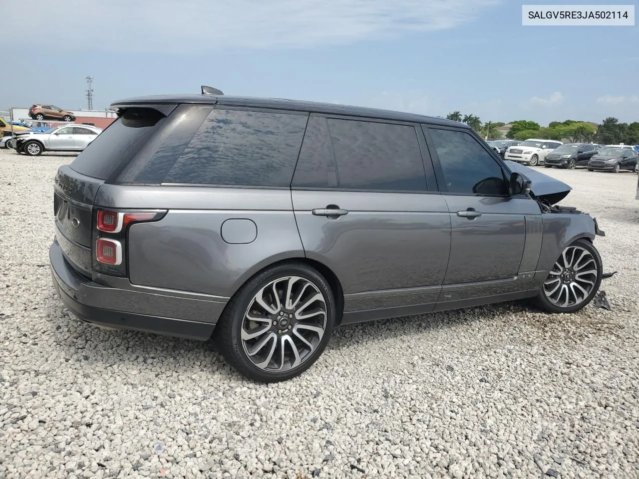 2018 Land Rover Range Rover Autobiography VIN: SALGV5RE3JA502114 Lot: 55603134