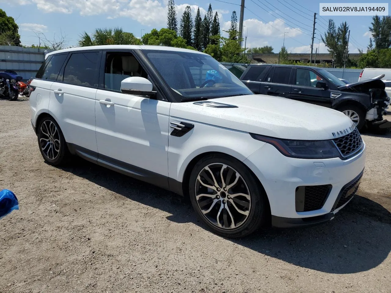 SALWG2RV8JA194409 2018 Land Rover Range Rover Sport Se