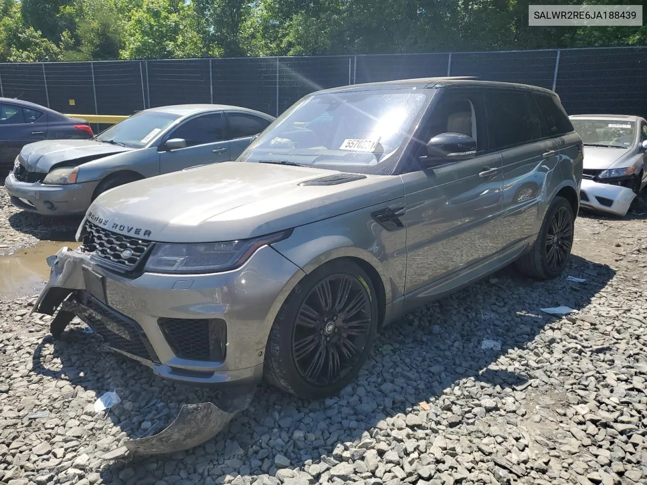 2018 Land Rover Range Rover Sport Supercharged Dynamic VIN: SALWR2RE6JA188439 Lot: 55702314