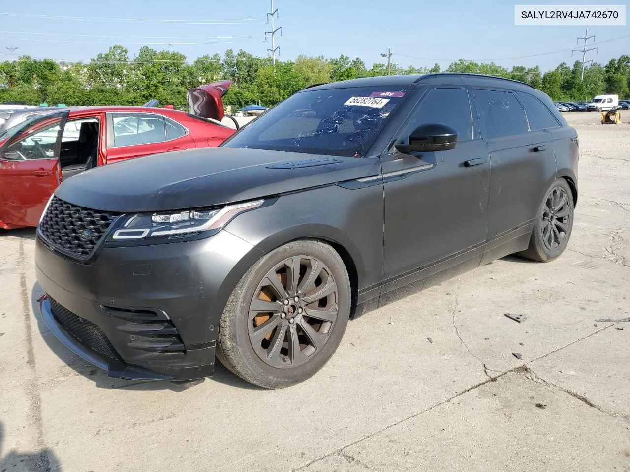 2018 Land Rover Range Rover Velar R-Dynamic Se VIN: SALYL2RV4JA742670 Lot: 56282764