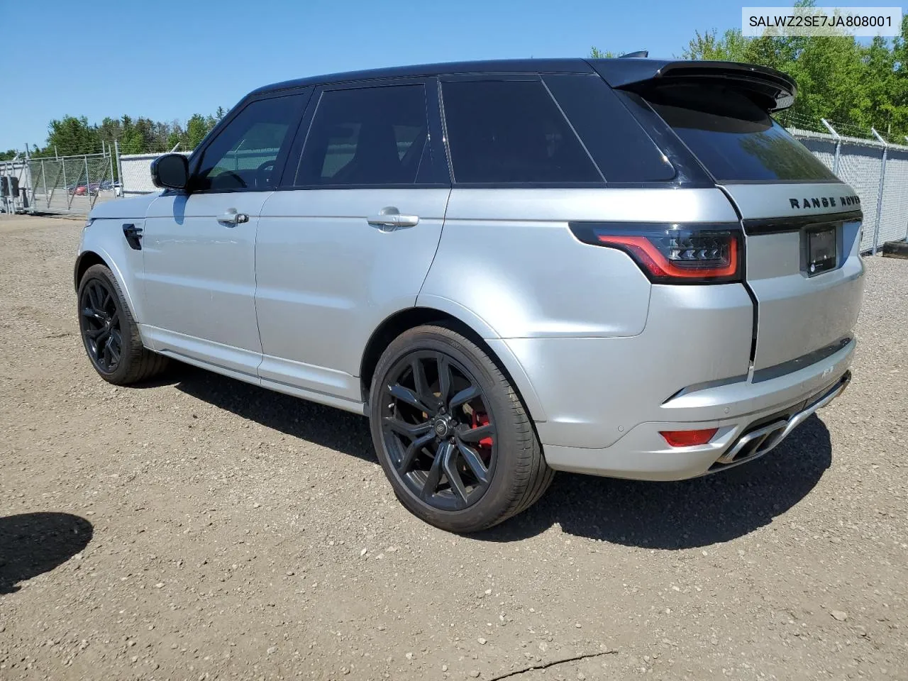 2018 Land Rover Range Rover Sport Svr VIN: SALWZ2SE7JA808001 Lot: 56830054