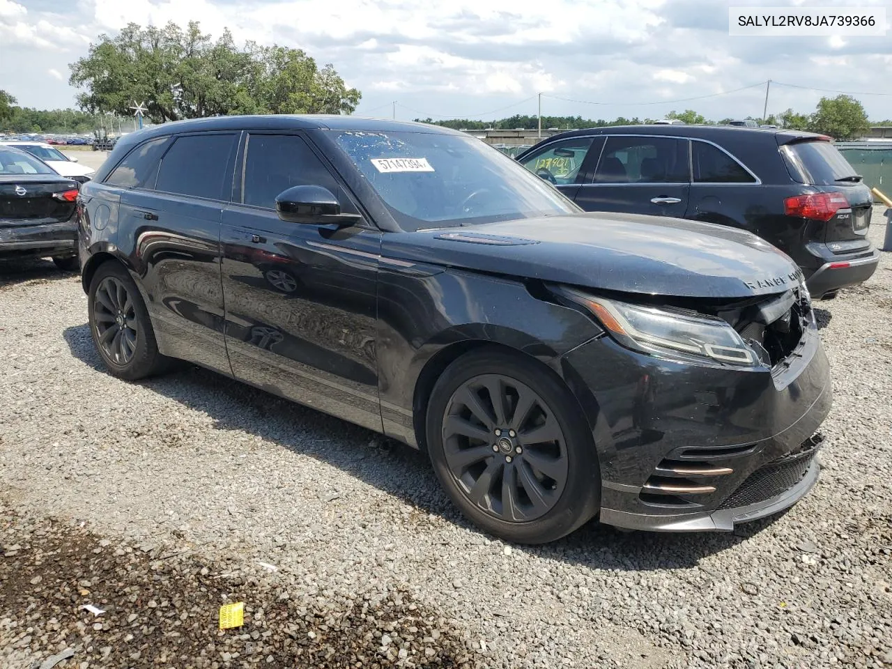 2018 Land Rover Range Rover Velar R-Dynamic Se VIN: SALYL2RV8JA739366 Lot: 57147394