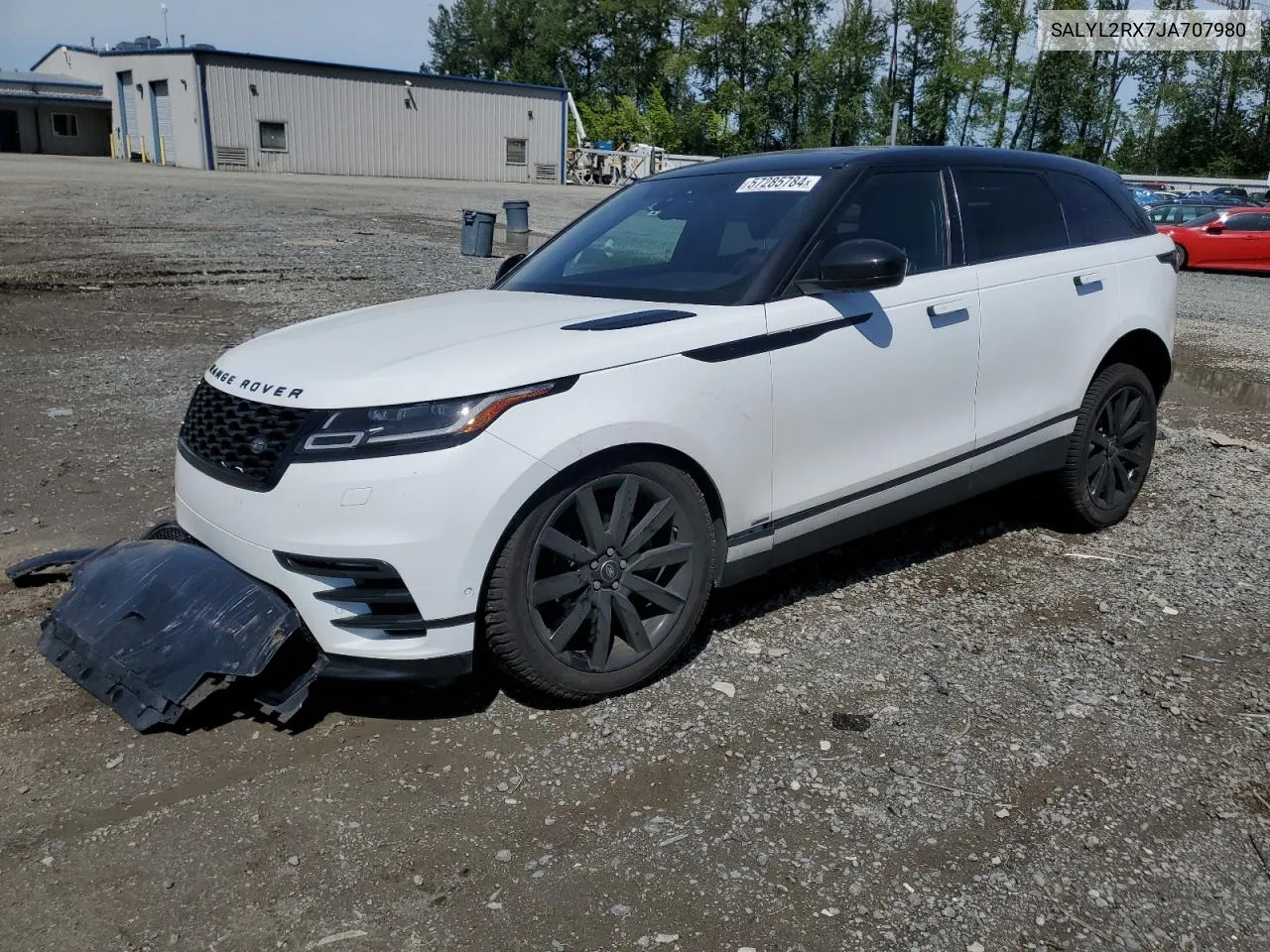 2018 Land Rover Range Rover Velar R-Dynamic Se VIN: SALYL2RX7JA707980 Lot: 57285784