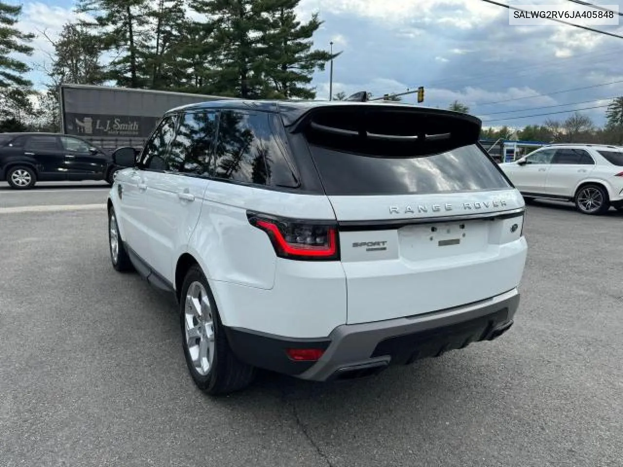 2018 Land Rover Range Rover Sport Se VIN: SALWG2RV6JA405848 Lot: 58091074