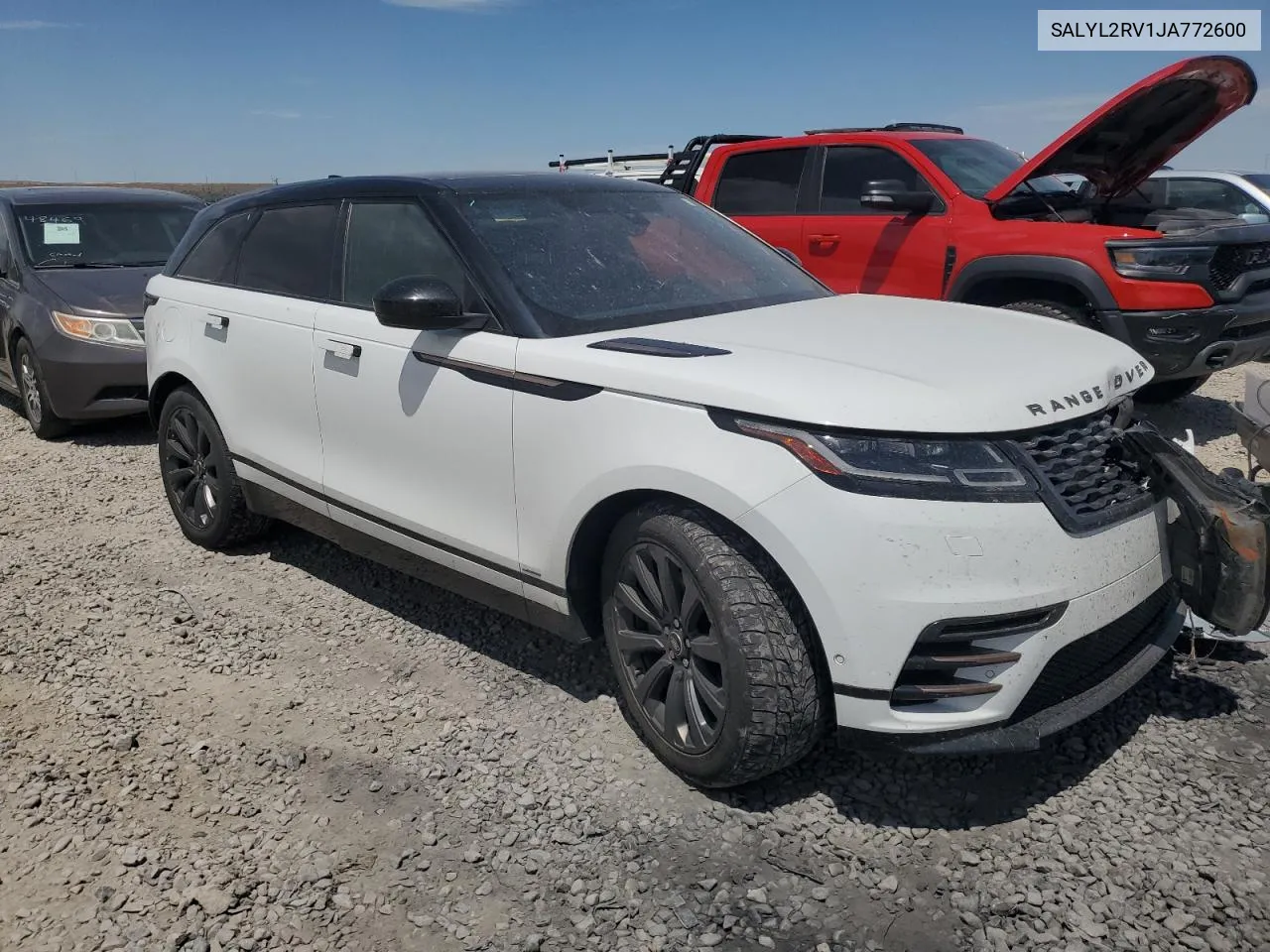 2018 Land Rover Range Rover Velar R-Dynamic Se VIN: SALYL2RV1JA772600 Lot: 58229414