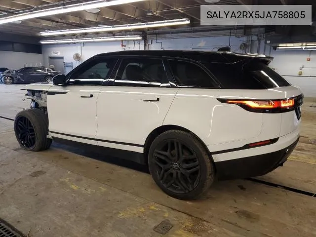 SALYA2RX5JA758805 2018 Land Rover Range Rover Velar