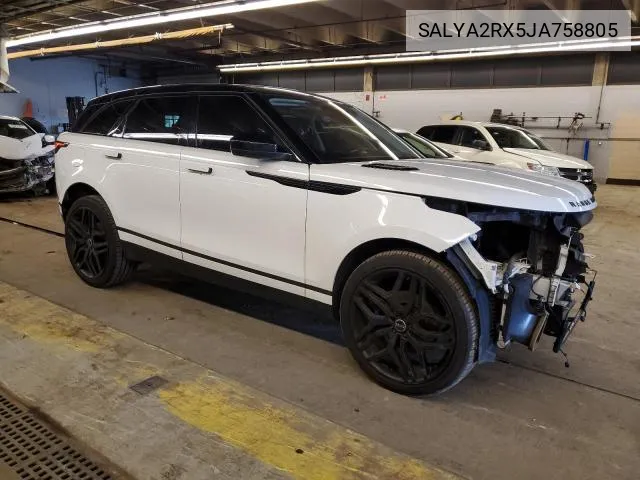 2018 Land Rover Range Rover Velar VIN: SALYA2RX5JA758805 Lot: 61396034