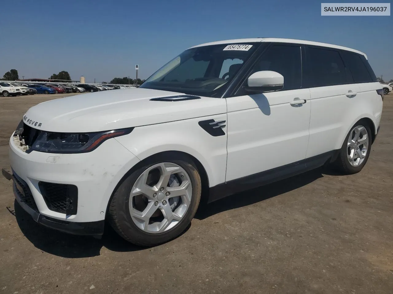 2018 Land Rover Range Rover Sport Hse VIN: SALWR2RV4JA196037 Lot: 65475774