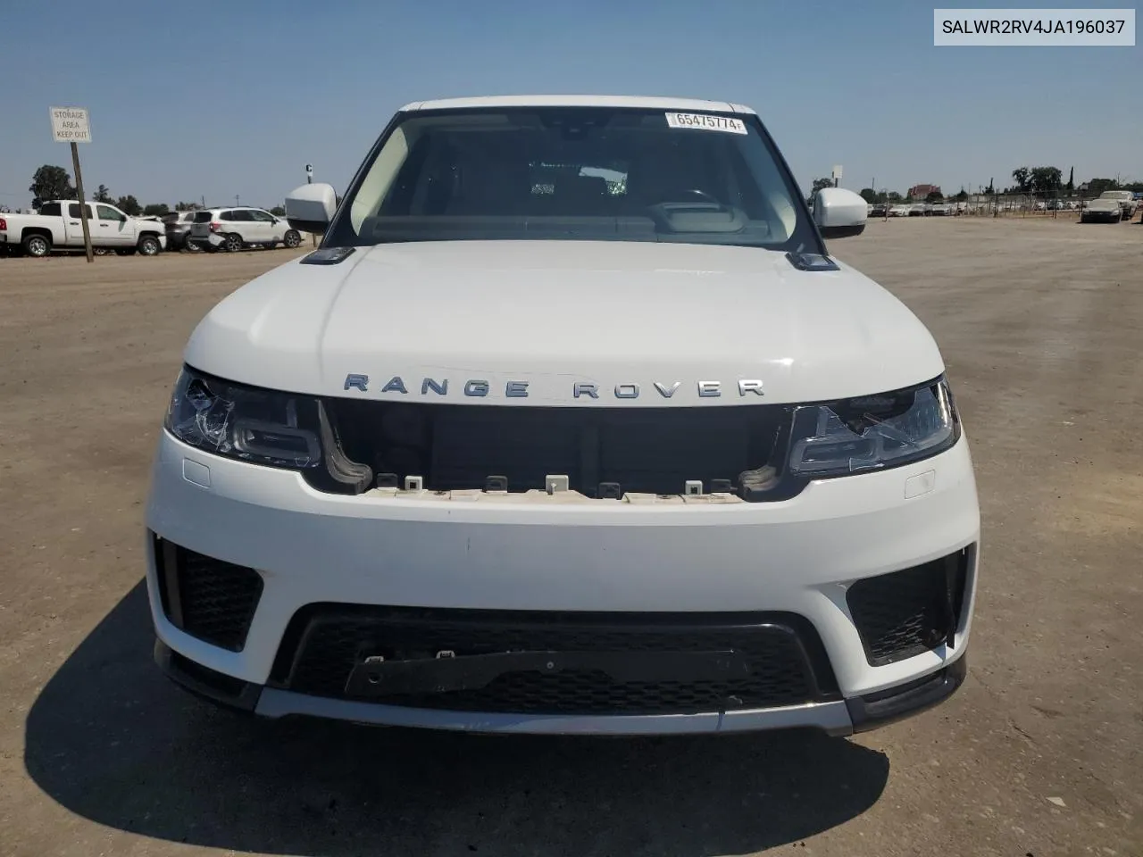 2018 Land Rover Range Rover Sport Hse VIN: SALWR2RV4JA196037 Lot: 65475774