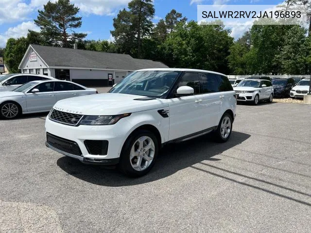 2018 Land Rover Range Rover Sport Hse VIN: SALWR2RV2JA196893 Lot: 65776224