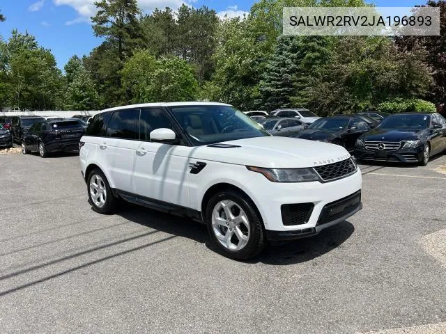 2018 Land Rover Range Rover Sport Hse VIN: SALWR2RV2JA196893 Lot: 65776224