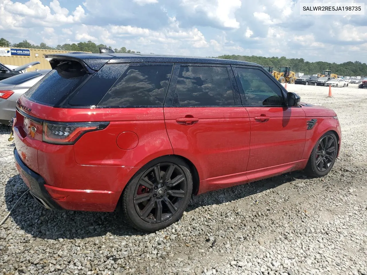 2018 Land Rover Range Rover Sport Supercharged Dynamic VIN: SALWR2RE5JA198735 Lot: 69366534