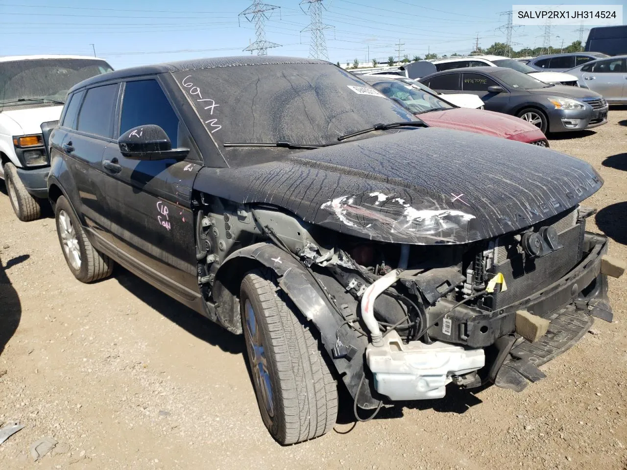 SALVP2RX1JH314524 2018 Land Rover Range Rover Evoque Se