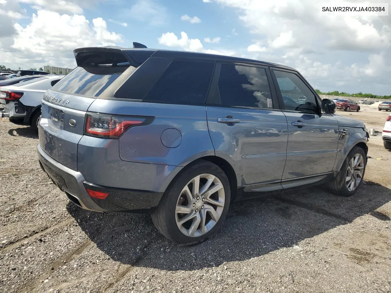 SALWR2RVXJA403384 2018 Land Rover Range Rover Sport Hse