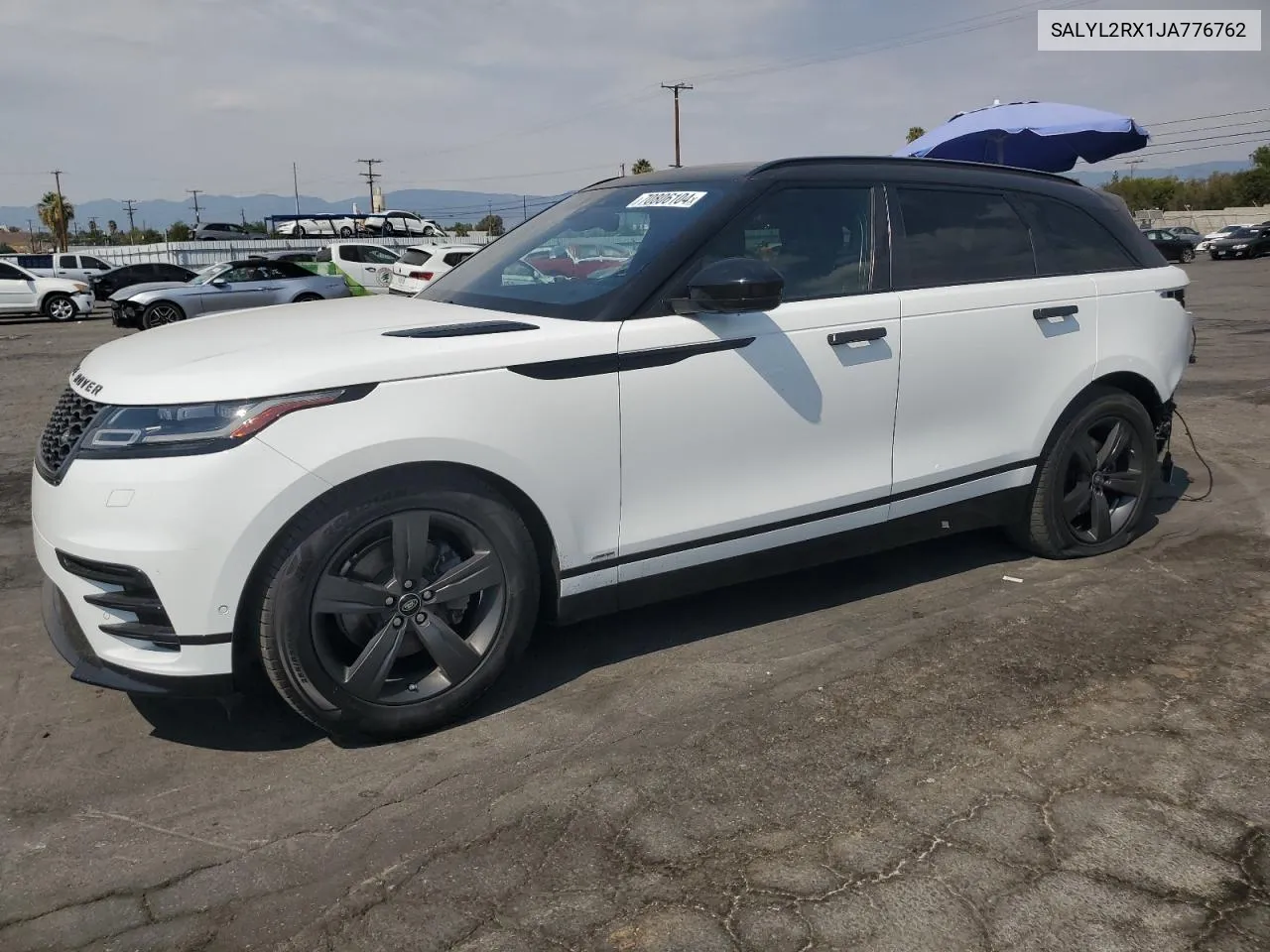 2018 Land Rover Range Rover Velar R-Dynamic Se VIN: SALYL2RX1JA776762 Lot: 70806104