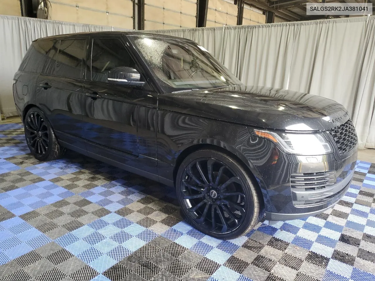 2018 Land Rover Range Rover Hse VIN: SALGS2RK2JA381041 Lot: 71207444