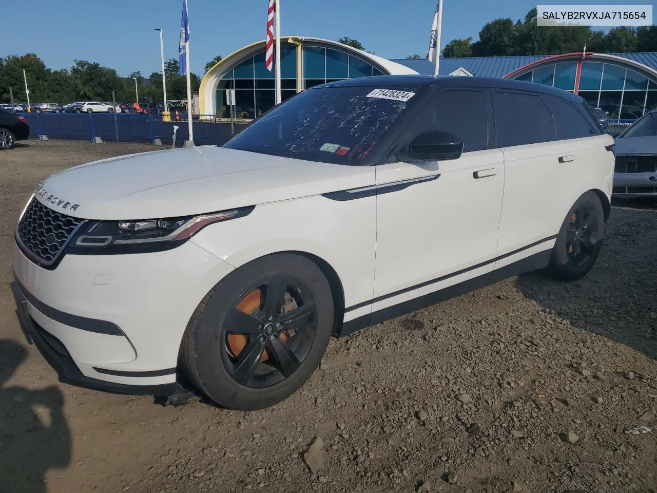 2018 Land Rover Range Rover Velar S VIN: SALYB2RVXJA715654 Lot: 71428324