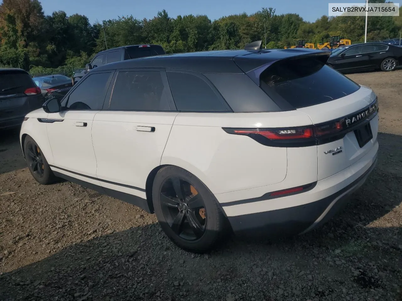 2018 Land Rover Range Rover Velar S VIN: SALYB2RVXJA715654 Lot: 71428324