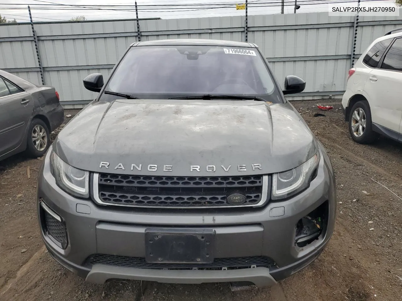 2018 Land Rover Range Rover Evoque Se VIN: SALVP2RX5JH270950 Lot: 71966064