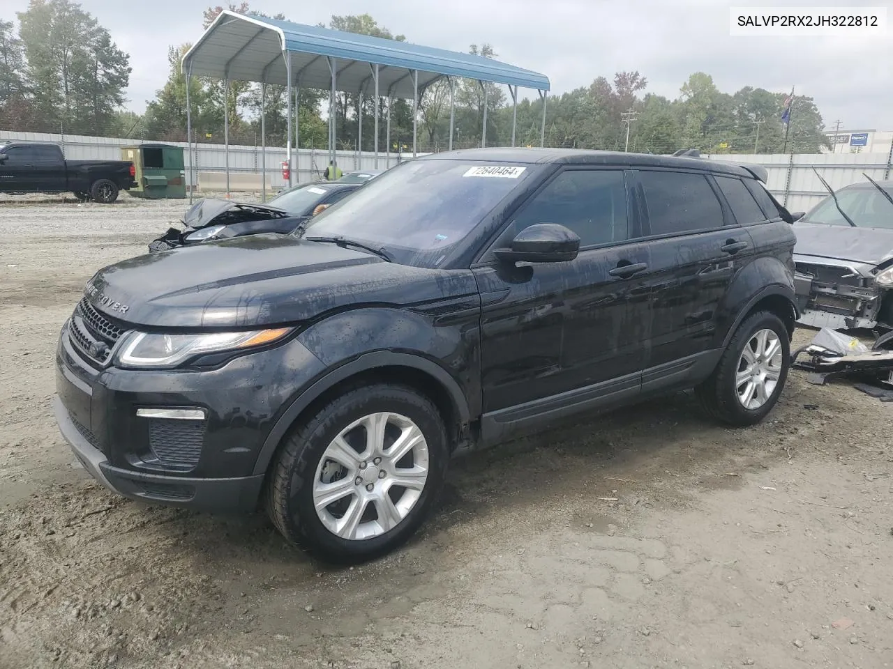 2018 Land Rover Range Rover Evoque Se VIN: SALVP2RX2JH322812 Lot: 72640464