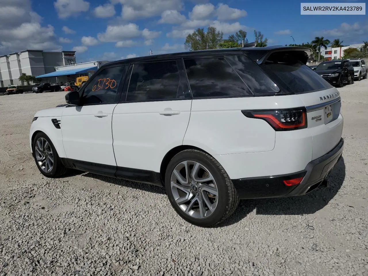 2019 Land Rover Range Rover Sport Hse VIN: SALWR2RV2KA423789 Lot: 50903544