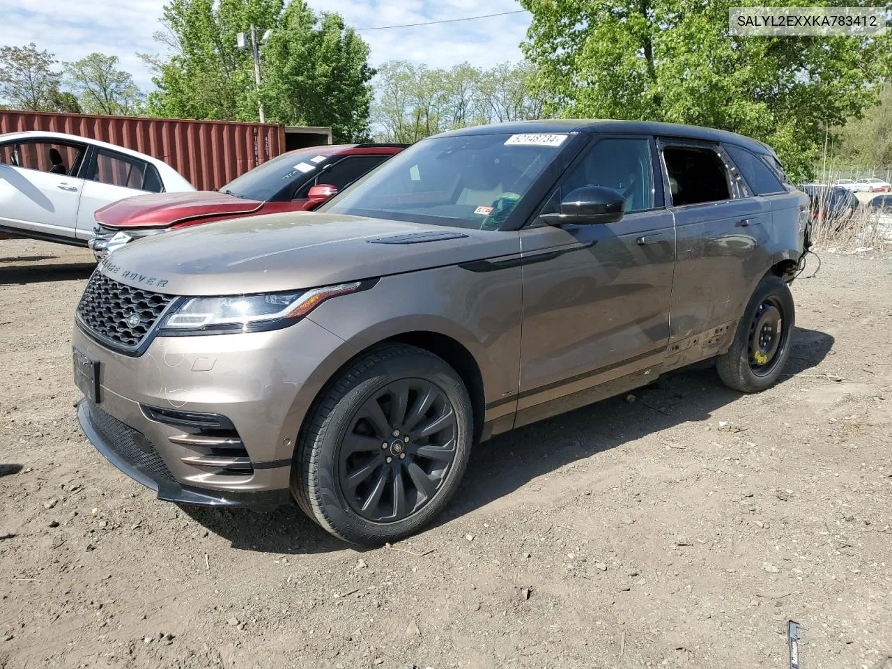 2019 Land Rover Range Rover Velar R-Dynamic Se VIN: SALYL2EXXKA783412 Lot: 52148734