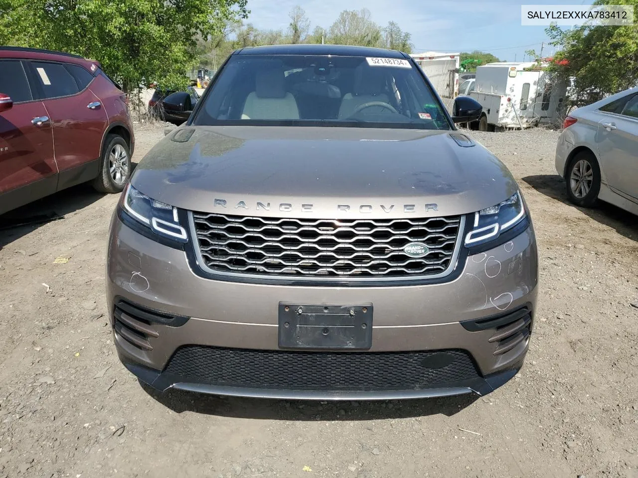 2019 Land Rover Range Rover Velar R-Dynamic Se VIN: SALYL2EXXKA783412 Lot: 52148734