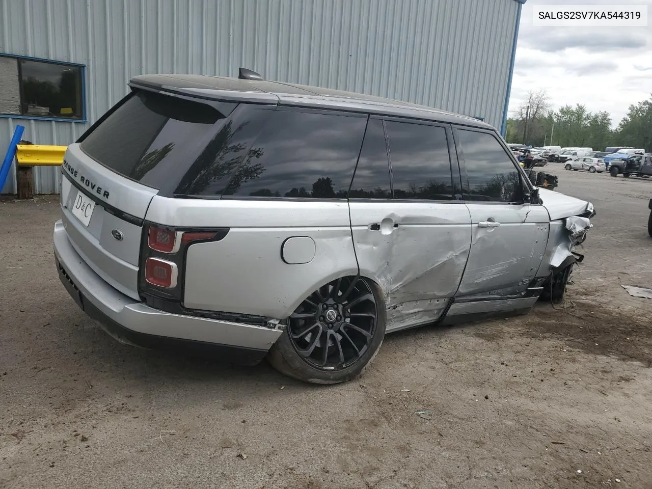 2019 Land Rover Range Rover Hse VIN: SALGS2SV7KA544319 Lot: 52395134