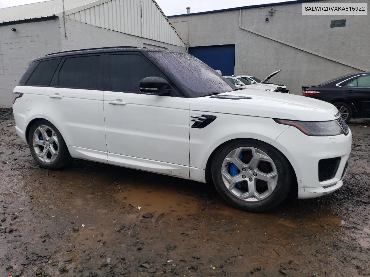 2019 Land Rover Range Rover Sport Hse VIN: SALWR2RVXKA815922 Lot: 53312324