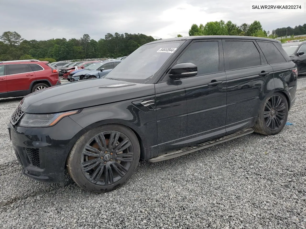 2019 Land Rover Range Rover Sport Hse VIN: SALWR2RV4KA820274 Lot: 54653944