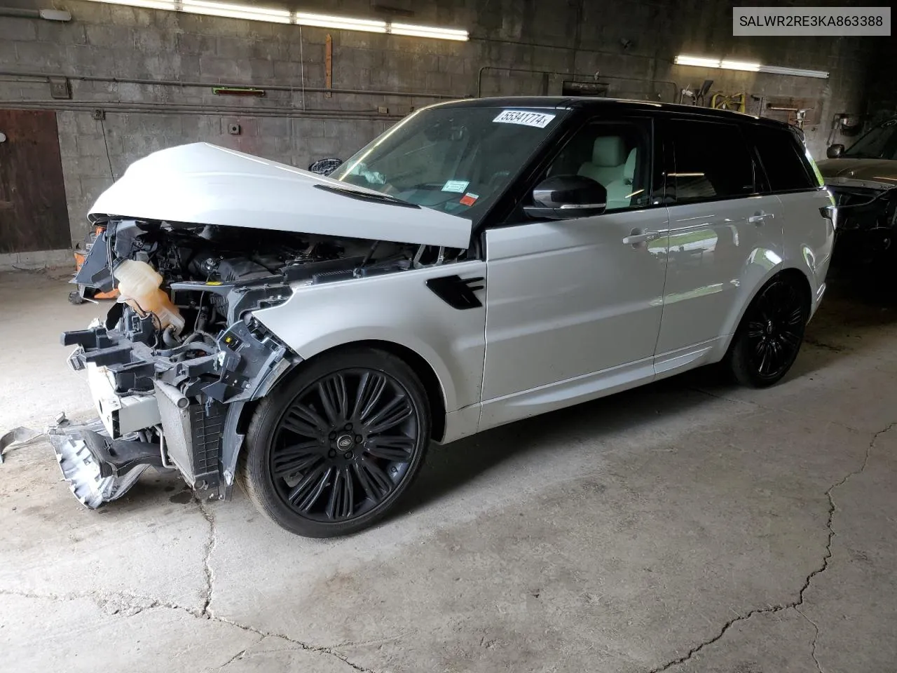 2019 Land Rover Range Rover Sport Supercharged Dynamic VIN: SALWR2RE3KA863388 Lot: 55341774