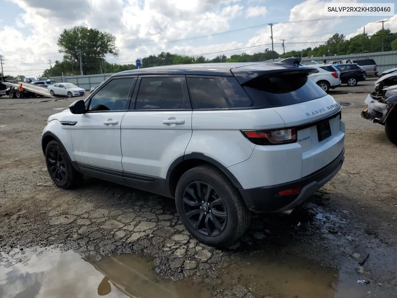 2019 Land Rover Range Rover Evoque Se VIN: SALVP2RX2KH330460 Lot: 55376584