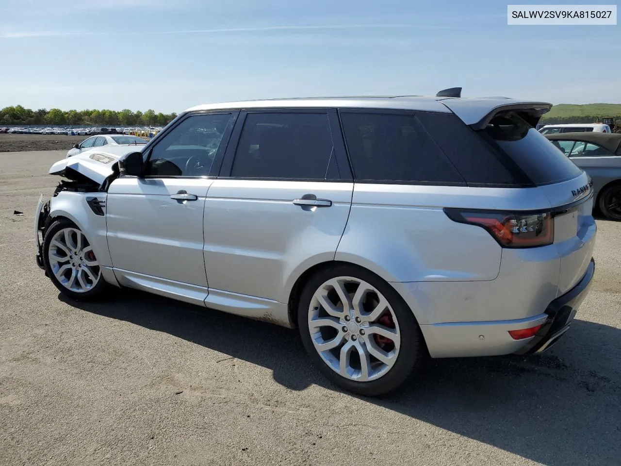 2019 Land Rover Range Rover Sport Hse Dynamic VIN: SALWV2SV9KA815027 Lot: 56020934