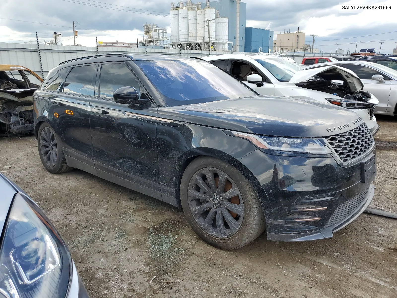 2019 Land Rover Range Rover Velar R-Dynamic Se VIN: SALYL2FV9KA231669 Lot: 56458694