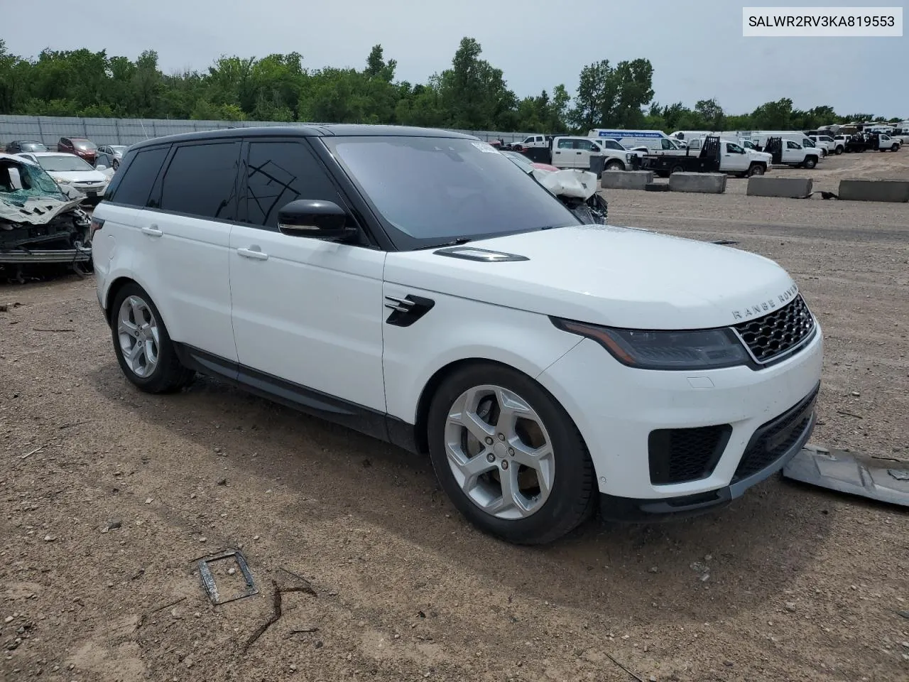 2019 Land Rover Range Rover Sport Hse VIN: SALWR2RV3KA819553 Lot: 57340594