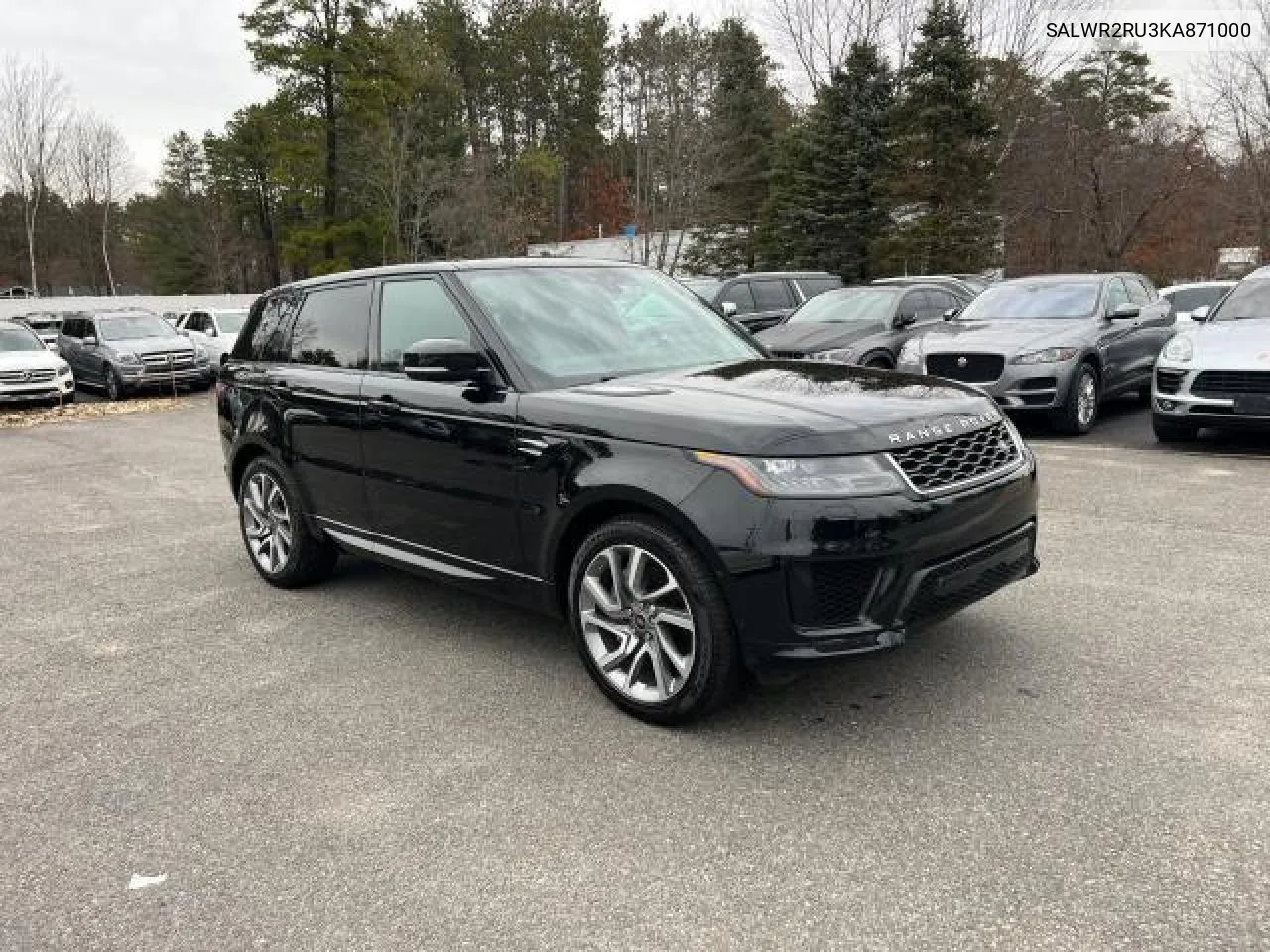 2019 Land Rover Range Rover Sport Hse VIN: SALWR2RU3KA871000 Lot: 58089884