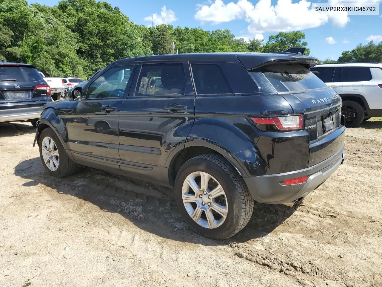 2019 Land Rover Range Rover Evoque Se VIN: SALVP2RX8KH346792 Lot: 58288304