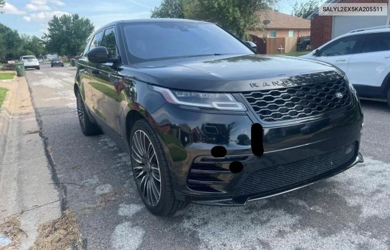 2019 Land Rover Range Rover Velar R-Dynamic Se VIN: SALYL2EX5KA205511 Lot: 59594614