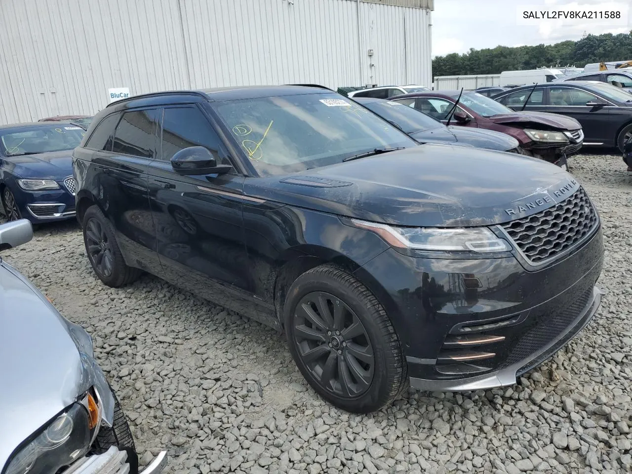 2019 Land Rover Range Rover Velar R-Dynamic Se VIN: SALYL2FV8KA211588 Lot: 63105274